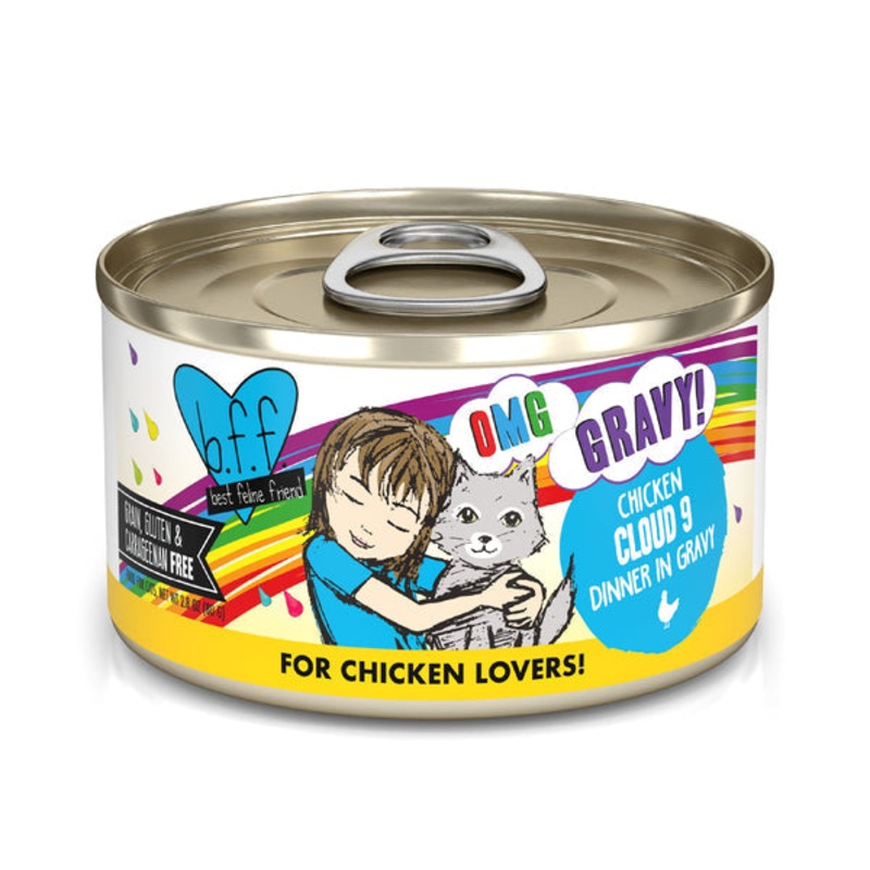 Weruva BFF OMG Chicken Cloud 9 Dinner in Gravy Cat Food 5.5 oz