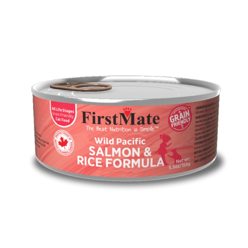 FirstMate Cat Can Wild Pacific Salmon & Rice 5.5oz