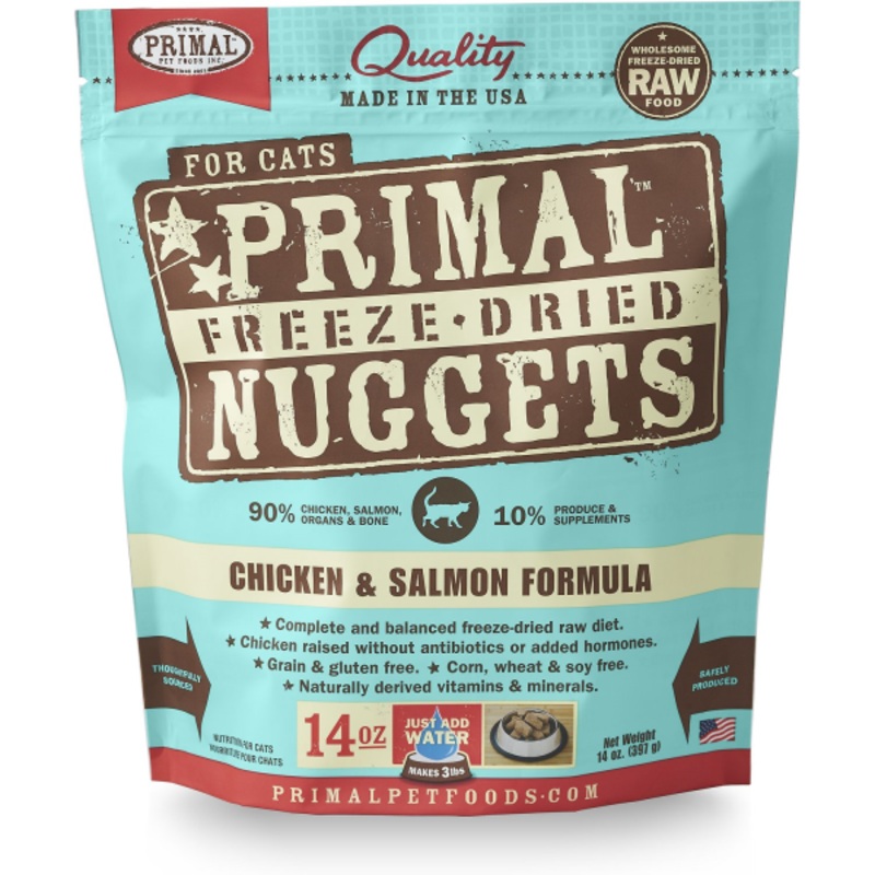 Primal Chicken & Salmon Freeze Dried Nuggets Cat Food 397g