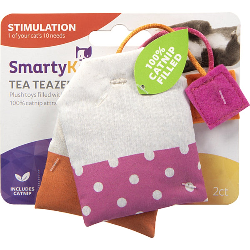 SmartKat Catnip Filled Tea Teazers 2PK | Cat