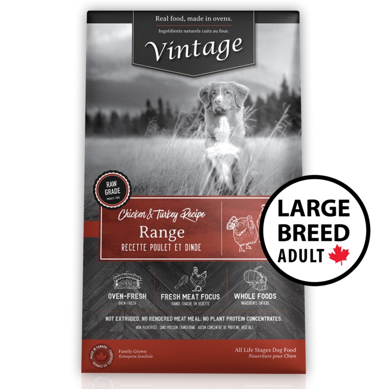Vintage Oven Fresh Range Chicken & Turkey Large Breed Adult Dog Food Sample 50g (Free Ship)