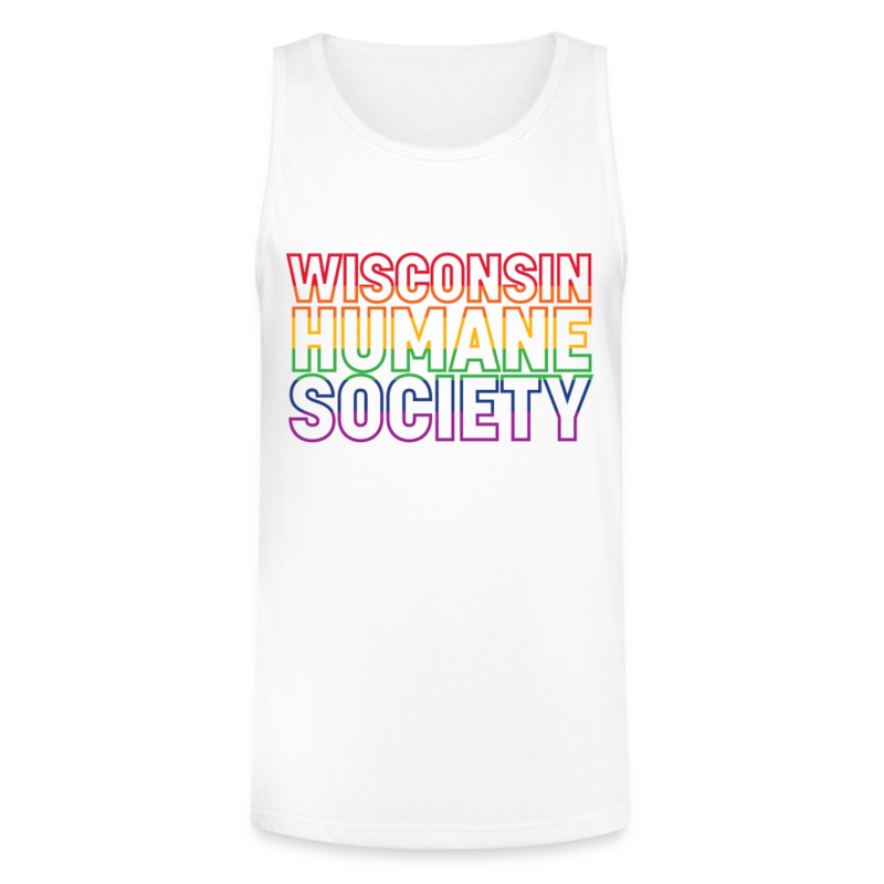 WHS Pride Rainbow Tri-Blend Organic Tank white XS