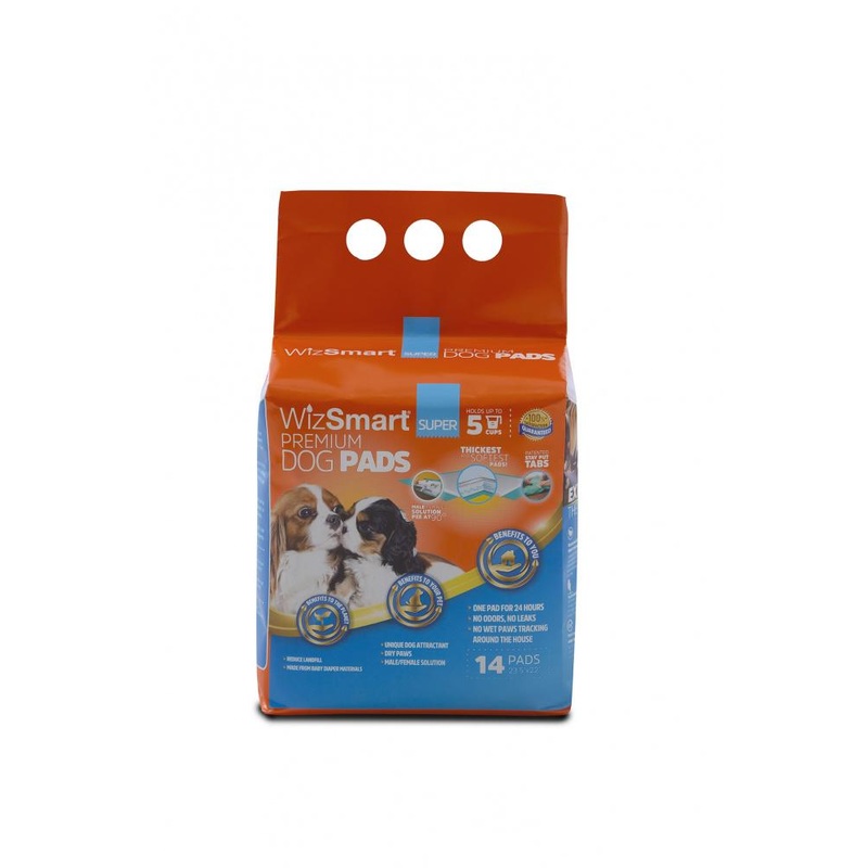WizSmart Super All Day Dry Premium Dog Pads