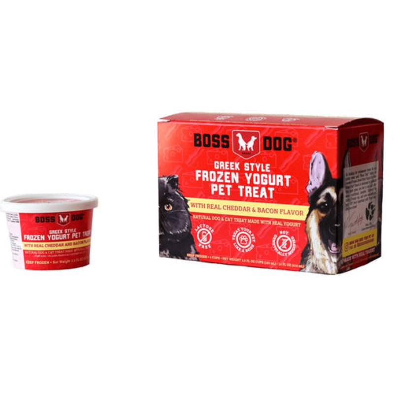 Boss Dog Cheddar & Bacon Greek Style Frozen Yogurt 3.5oz