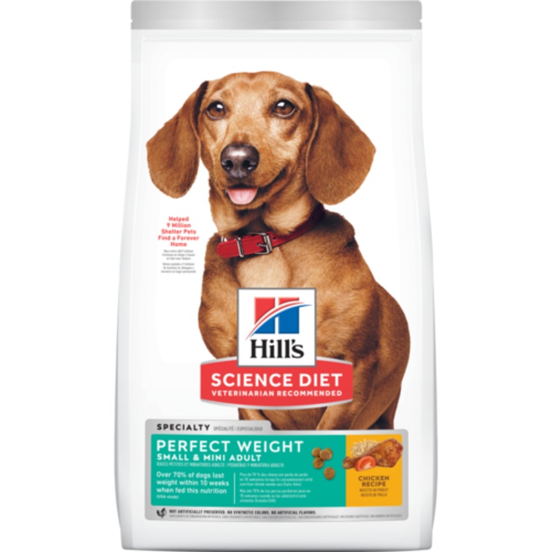 Hill’s Science Diet Adult Perfect Weight Small & Mini Dog Food 4-lb