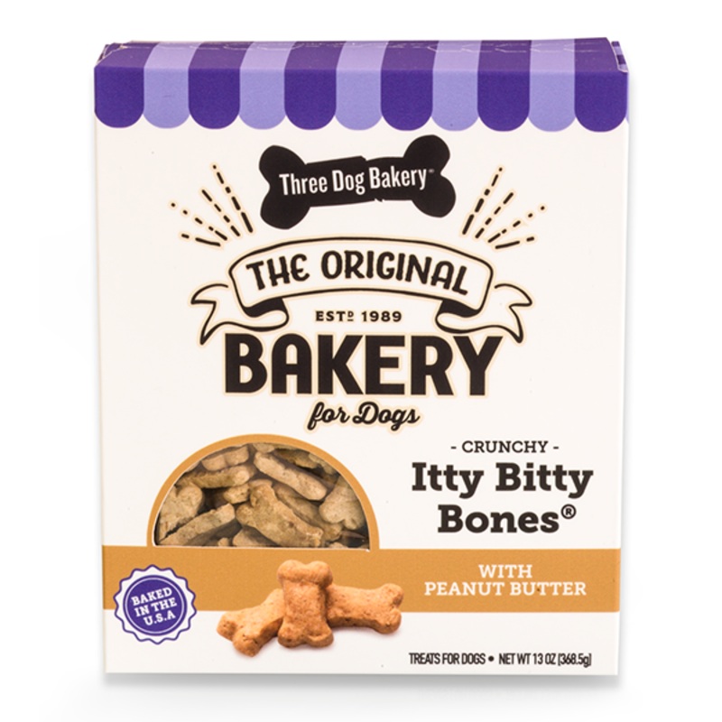 Itty Bitty Bones with Peanut Butter Crunchy Dog Treats 13oz