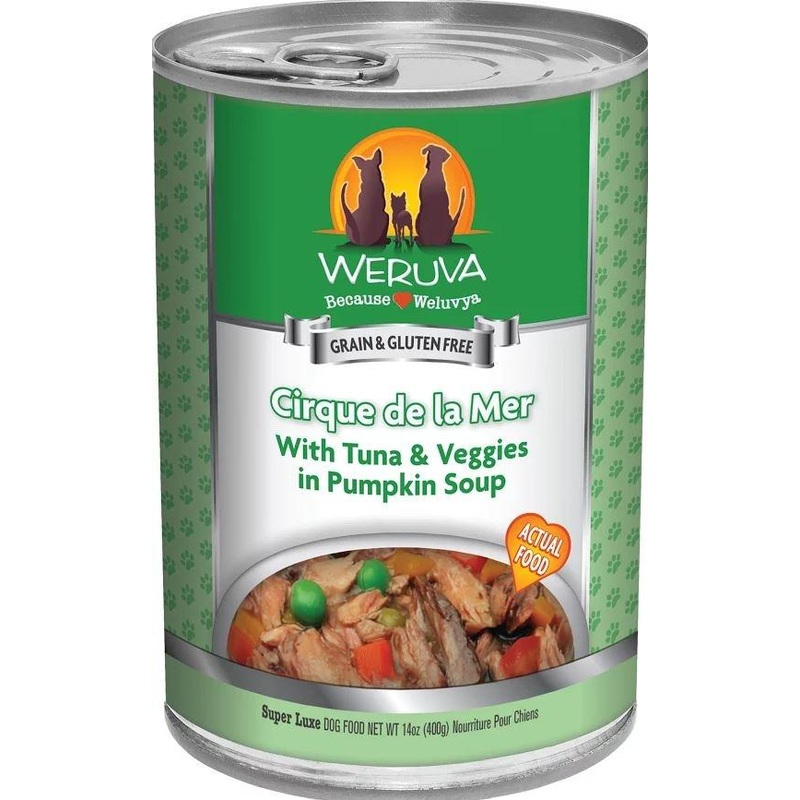 Weruva Cirque de la Mer with Tuna and Veggies in Pumkin Soup Canned Dog Food