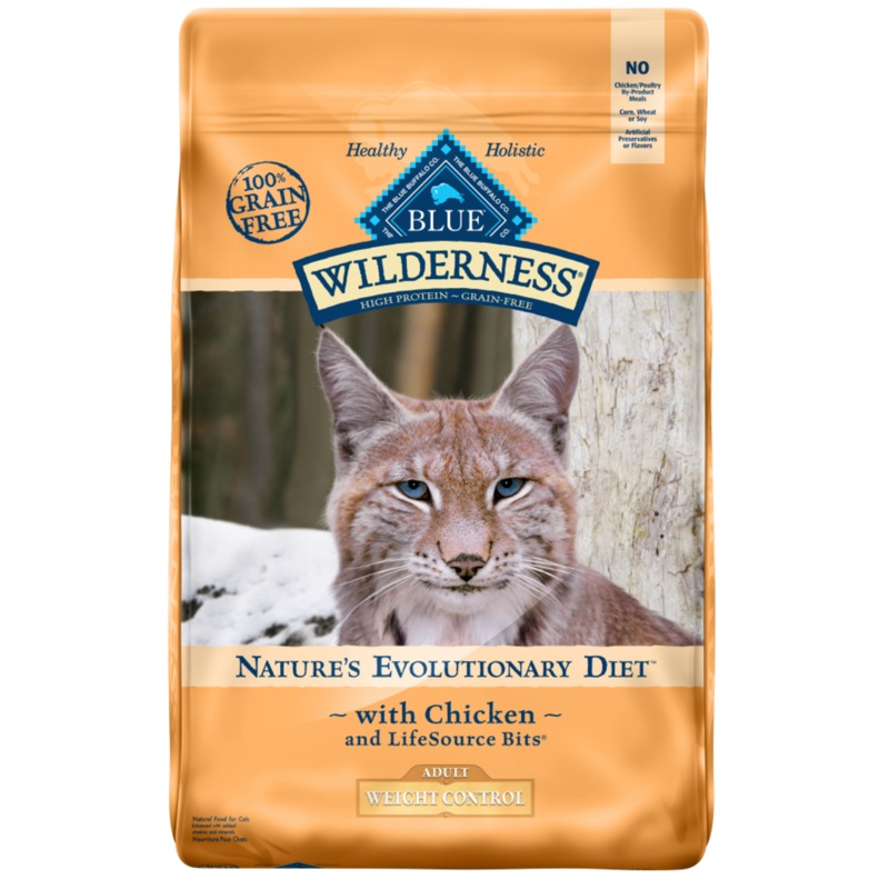 Blue Buffalo Wilderness High-Protein Grain-Free Adult Weight Control Chicken Recipe Dry Cat Food