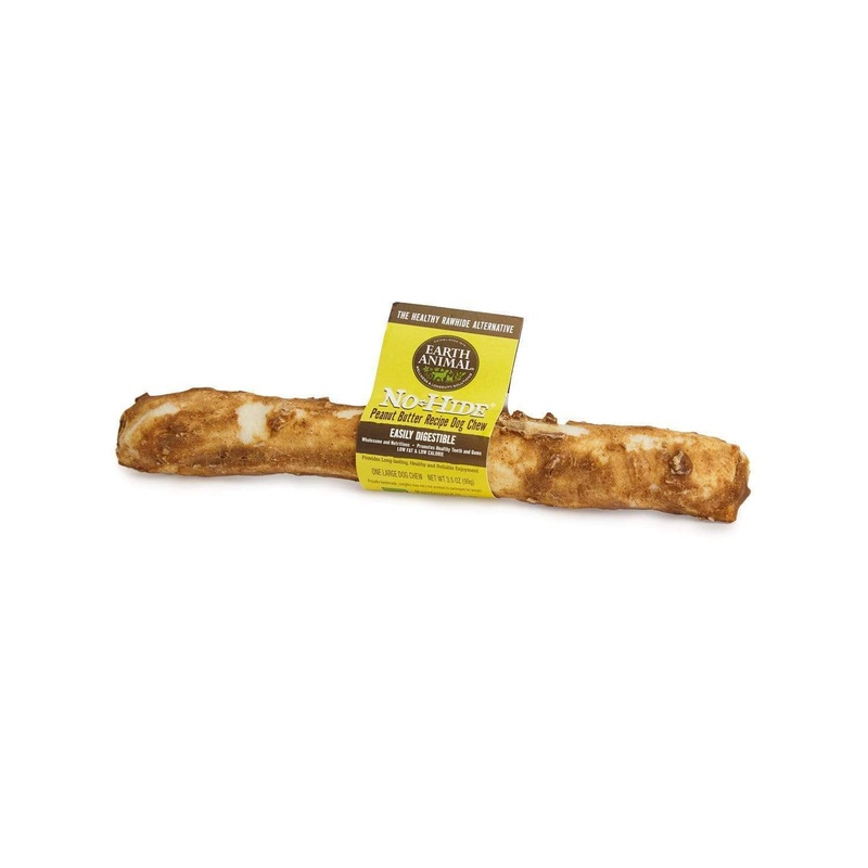 Earth Animal No-Hide Peanut Butter Chew Small Dog Treats small (4 in)
