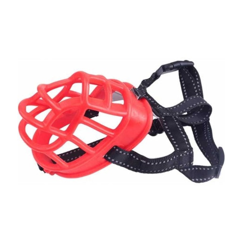 Golden Panda Silicone Muzzle, Red[Size – S]