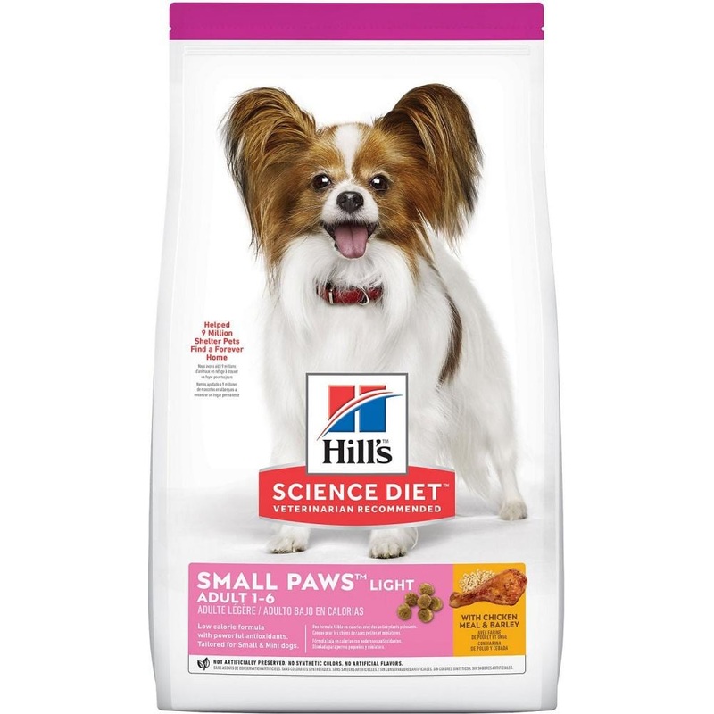 Hill’s Science Diet Small Paws Adult Light Chicken Meal & Barley Recipe Dry Dog Food 4.5 lb