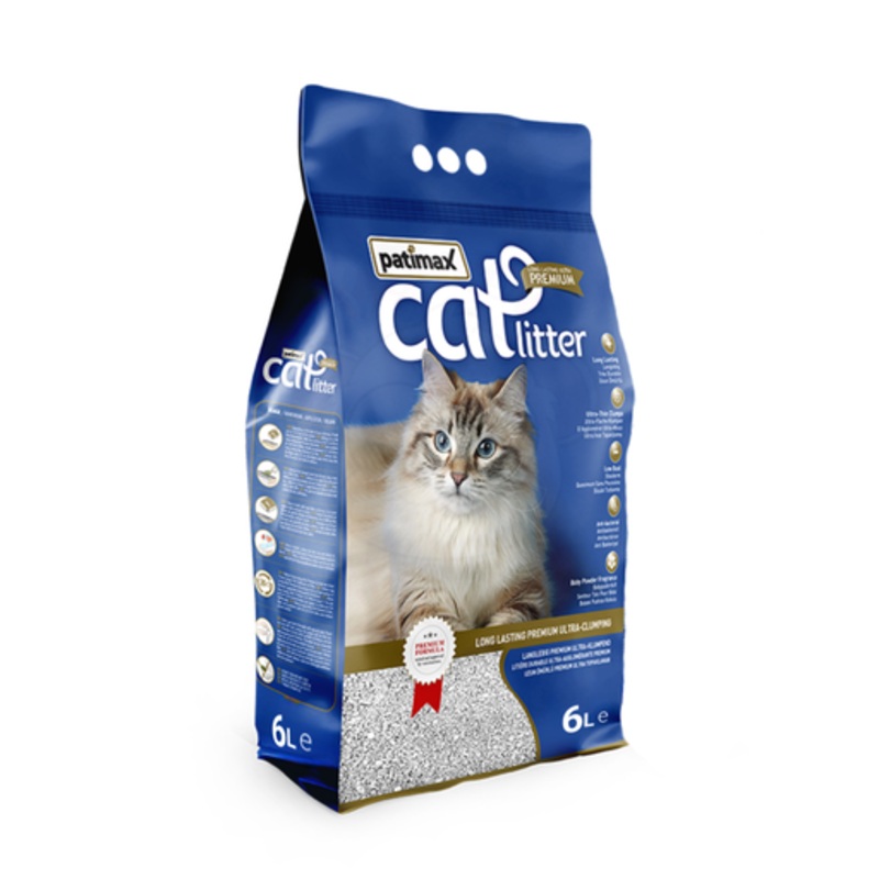 Patimax Premium Ultra Clumping Cat Litter[Flavor – Baby, Size – 6L]
