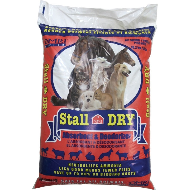 Stall Dry Absorbent & Deodorizer 40 lb