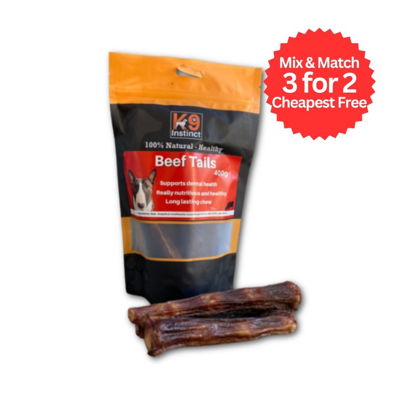 K9 Instinct Beef Tails 400g