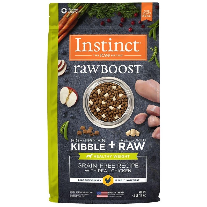 Nature’s Variety Instinct Raw Boost Healthy Weight Chicken Rexipe Dry Dog Food