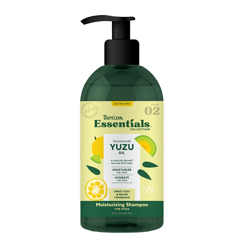 TropiClean Yuzu Oil Moisturizing Shampoo for Dogs 16 oz