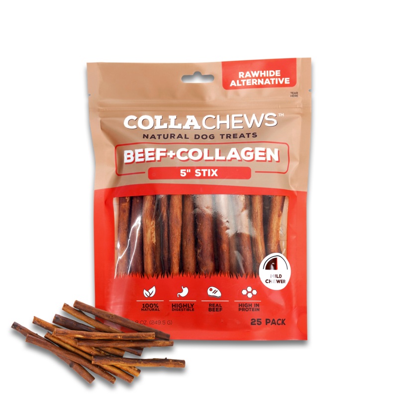 Collachews Beef+Collagen Sticks 5 – 25 pk