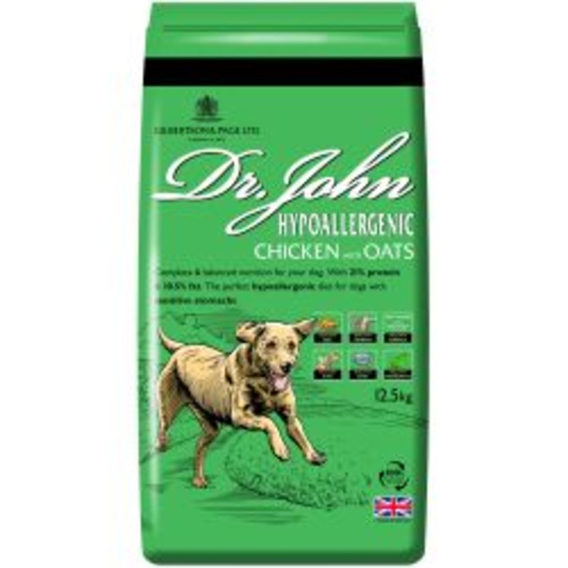 Dr John Hypoallergenic Chicken with Oats, 12.5kg