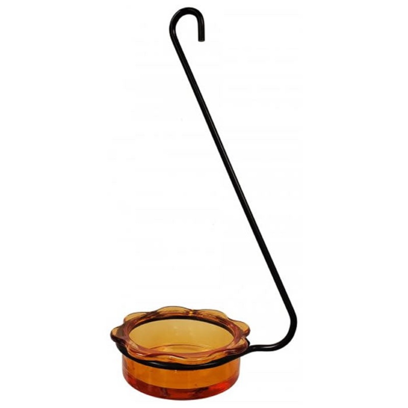 Hanging Dish Feeder, Orange