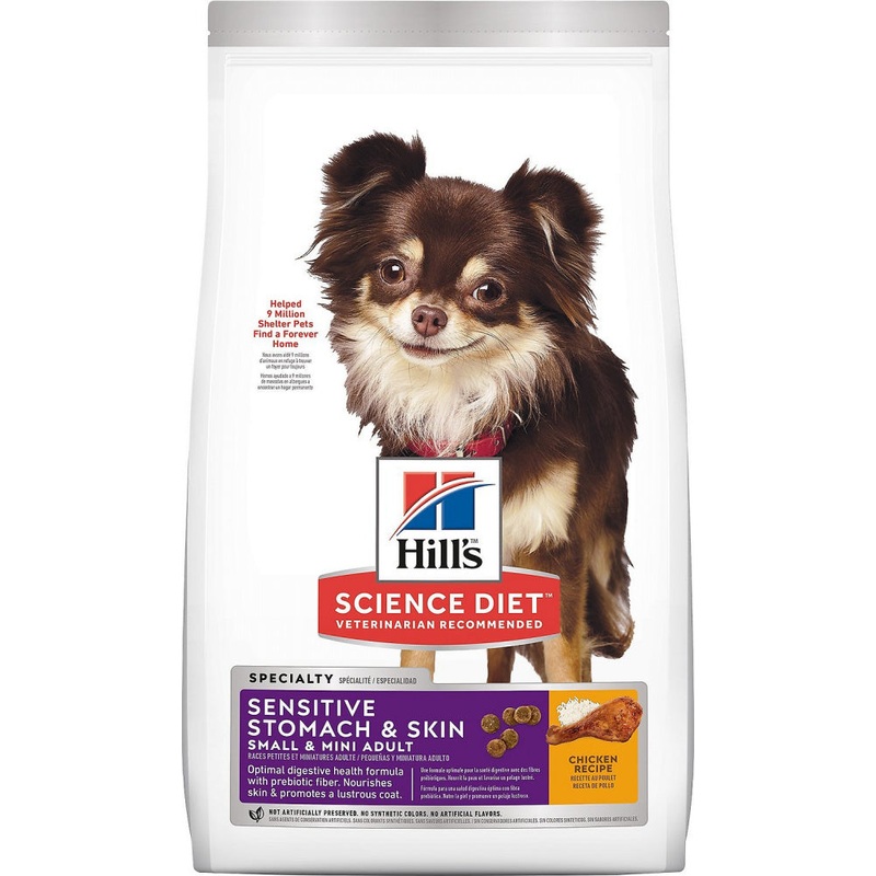 Hill’s Science Diet Adult Sensitive Stomach & Skin Small & Mini Breed Chicken Recipe Dry Dog Food