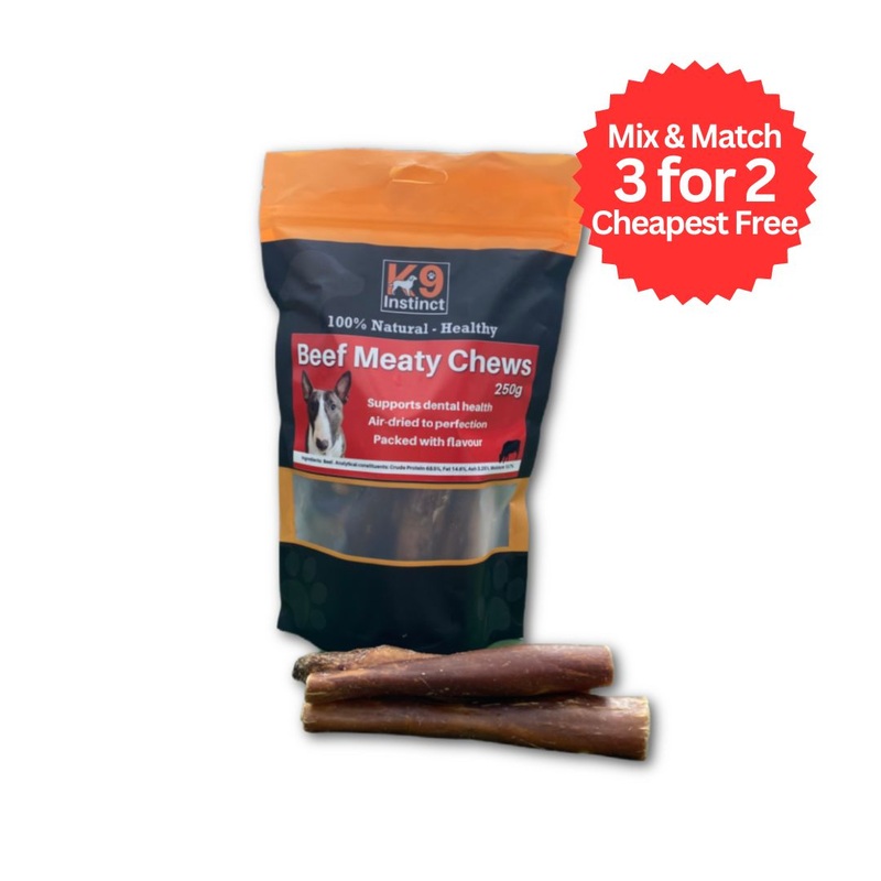 K9 Instinct Beef Meat Chews 250g