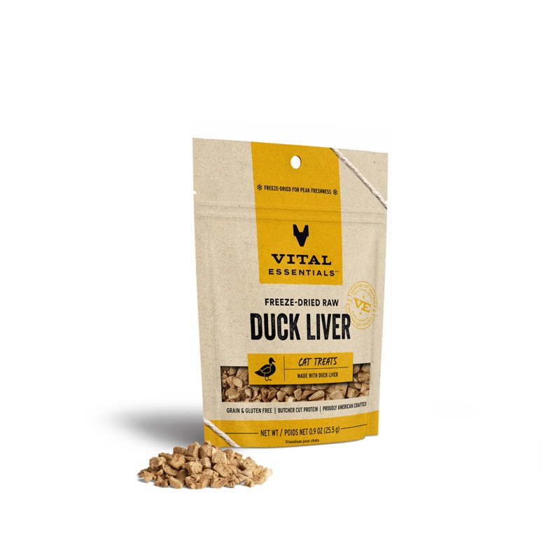 Vital Essentials Freeze-Dried Raw Duck Liver Cat Treats