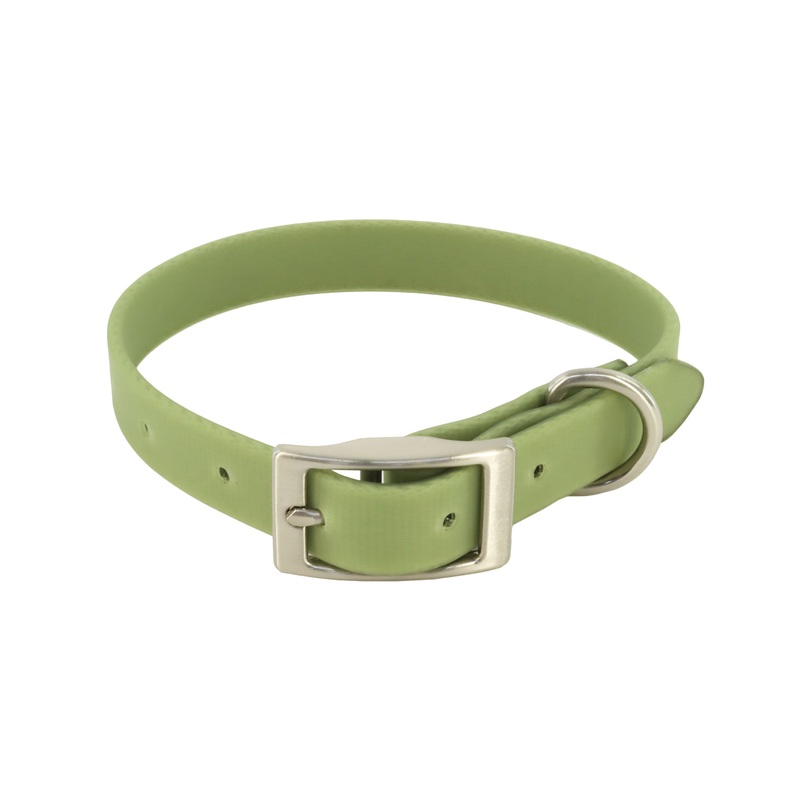 MuttNation Fueled by Miranda Lambert Waterproof Dog Collar Sage 3/4 X 13-18 XS/Small