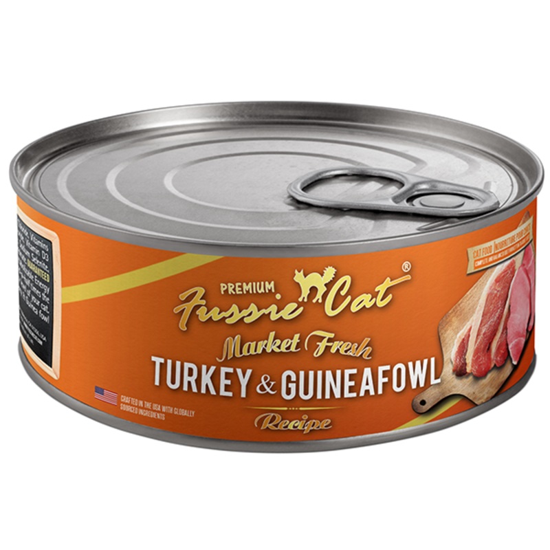Premium Market Fresh Turkey & Guineafowl Pate Grain-Free Canned Cat Food 5.5-oz, case of 24