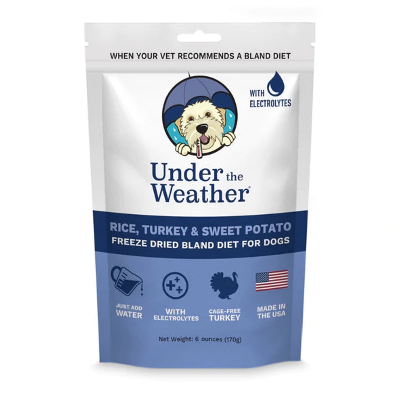Under the Weather Freeze Dried Diet for Dogs – Rice, Turkey & Sweet Potato 6oz