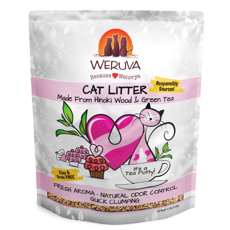 Weruva It’s a Tea Party Hinoki Wood and Green Tea Cat Litter