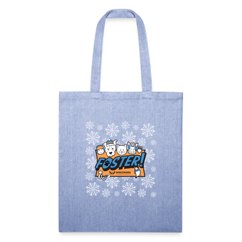 Foster Winter Logo Recycled Tote Bag light Denim