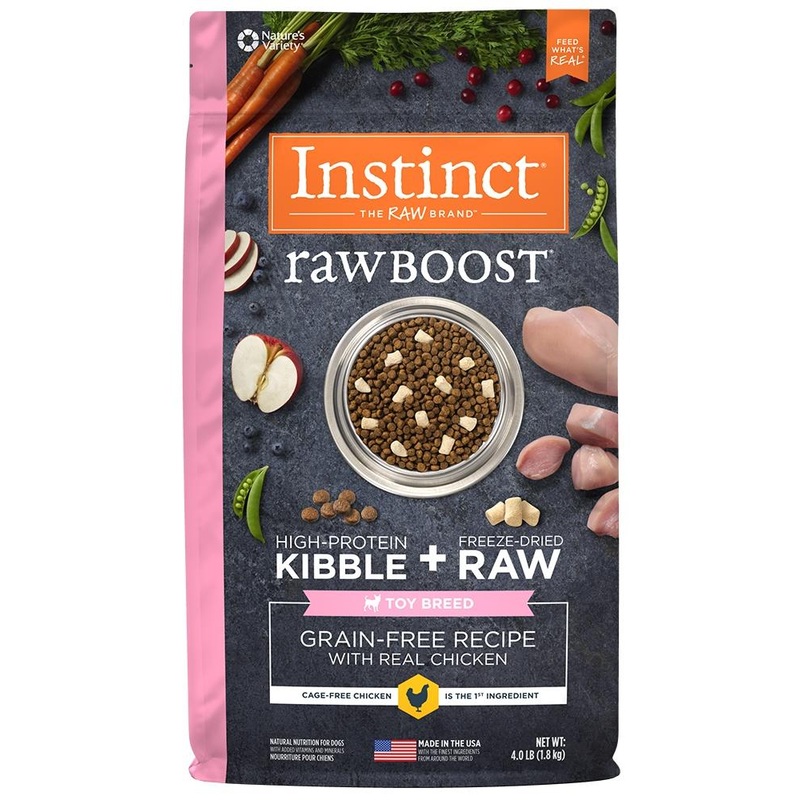 Nature’s Variety Instinct Raw Boost Toy Breed Grain Free Recipe with Real Chicken Natural Dry Dog Food
