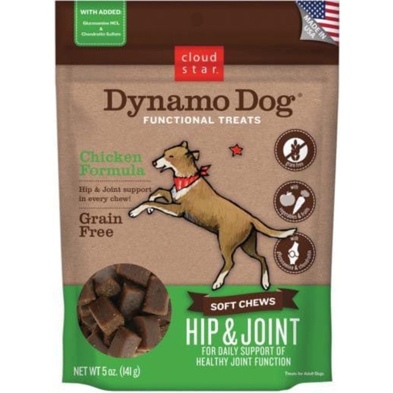 Cloud Star Dynamo Dog Hip & Joint Soft Chews Chicken Formula 14 oz