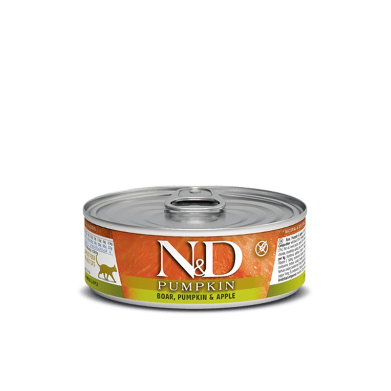Farmina Pet Foods N&D Boar Pumpkin and Apple Grain Free Cat Food 2.8 oz