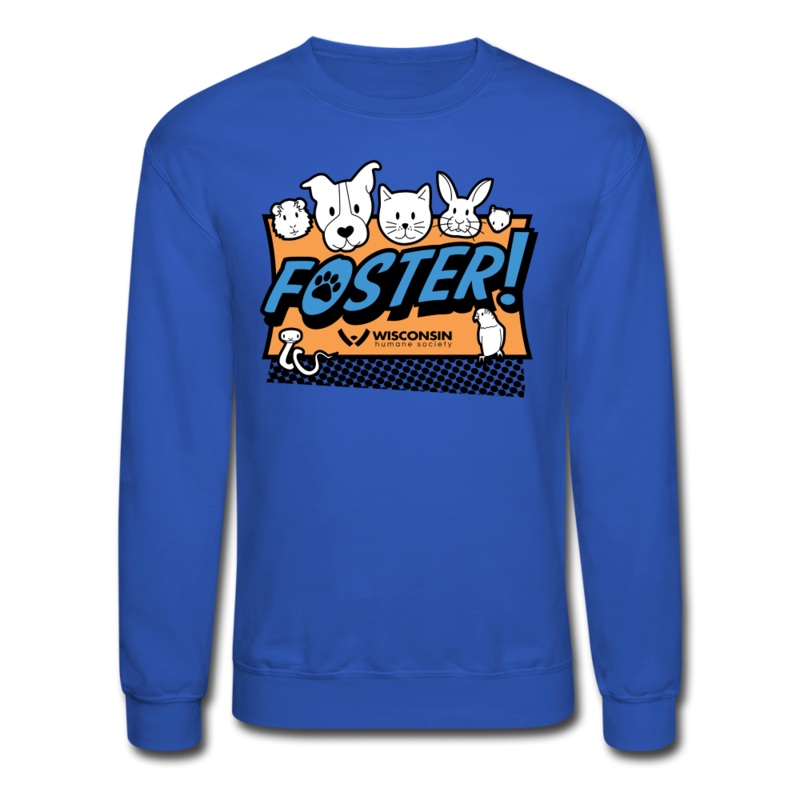 Foster Logo Crewneck Sweatshirt royal blue S