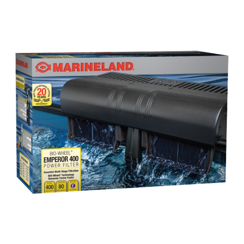 Marineland Emperor 400 Bio-Wheel Power Filter, 400 Gallon, 400 GPH