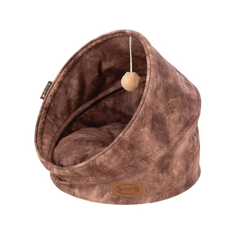Scruffs Kensington Cat Bed – Chocolate