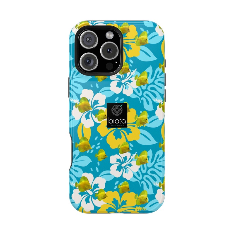 Biota Hawaiian Yellow Tang Magnetic Tough Cases iPhone 16 Glossy