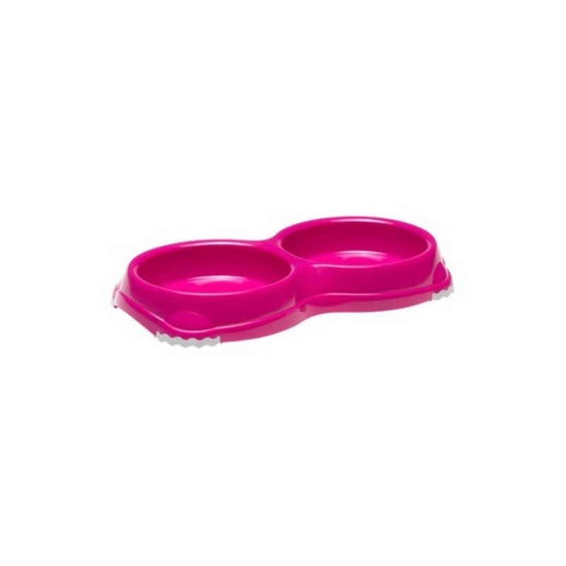 Moderna Double Smarty Bowl[Color – Pink, Size – XS]