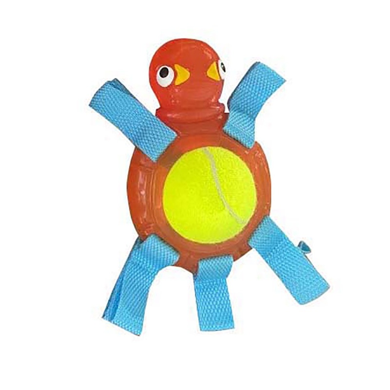 Petcrest TPR with Tennis Turtle Dog Toy Pack of 1