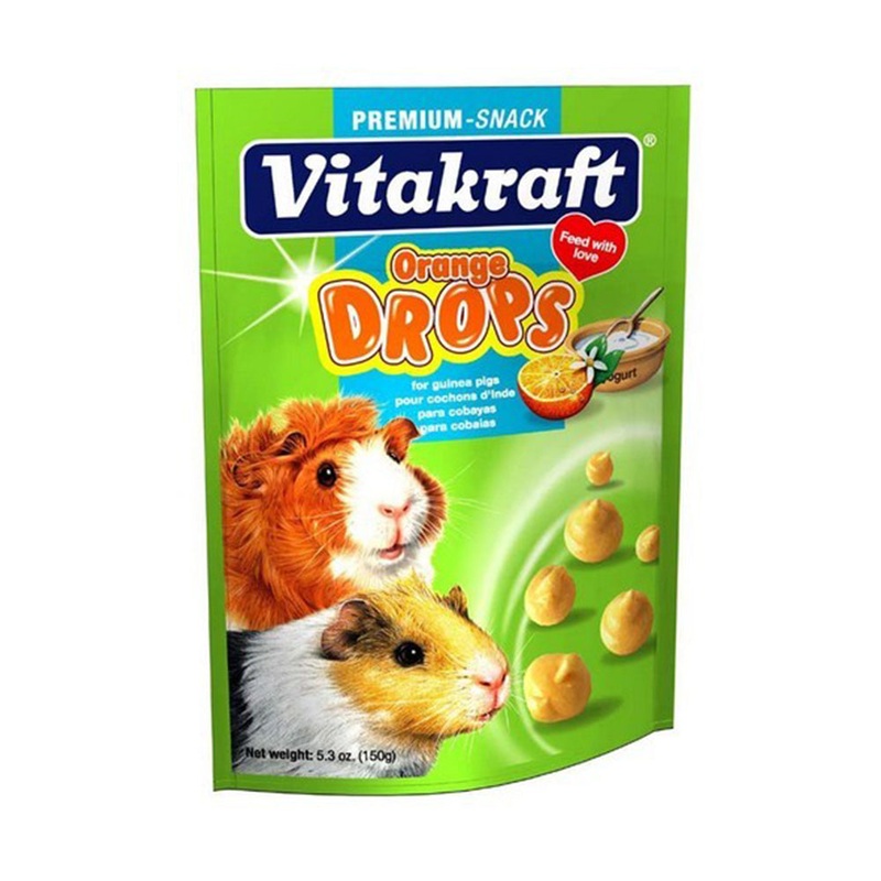 Vitakraft Drops with Orange Guinea Pig Treats 5.3 Oz