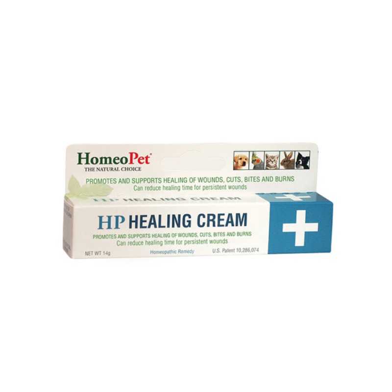 Homeopet Healing Cream Cat & Dog Skin Cream Wounds, Cuts, Burns & Bites 14g