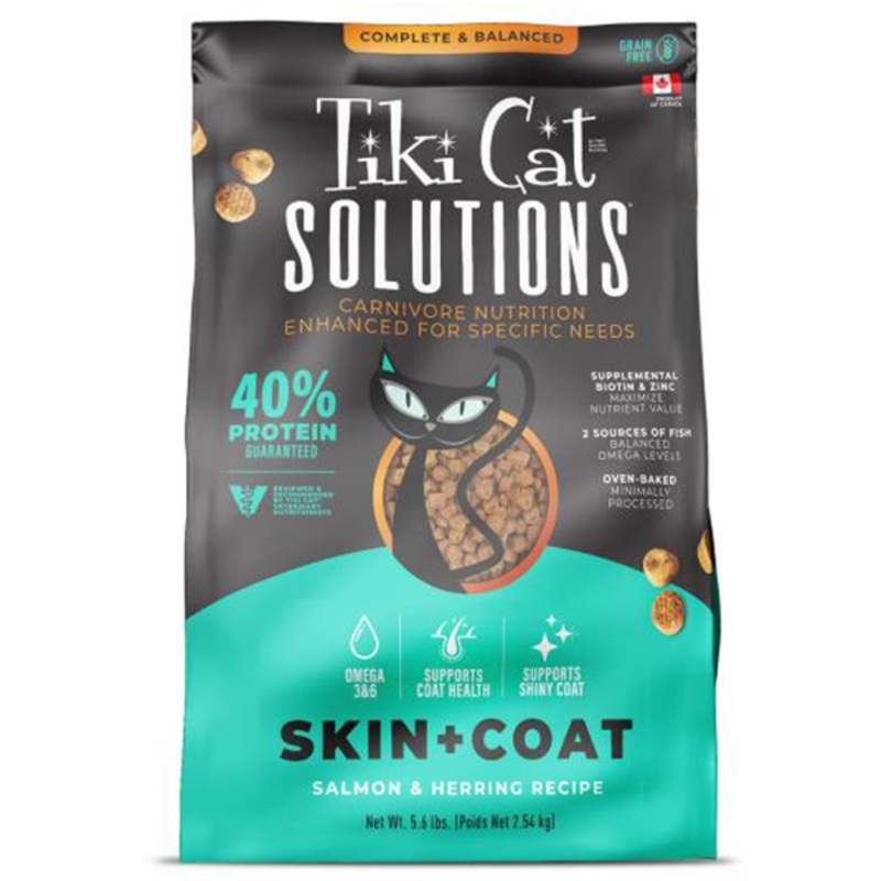 Tiki Cat Solutions Skin & Coat Salmon & Herring 5.6 lb