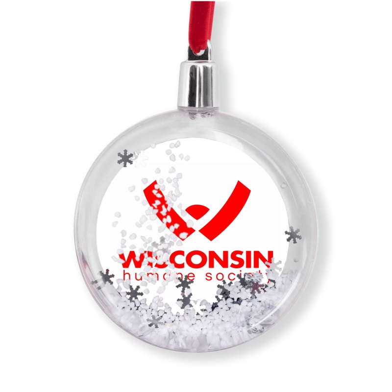 WHS Logo Snow Globe Ornament 3.5×3.5 inch