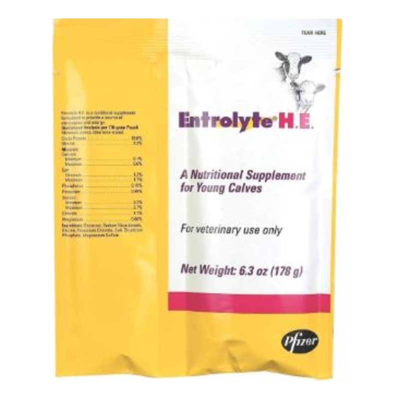 Pfizer Animal Health Entrolyte H.E. Packets
