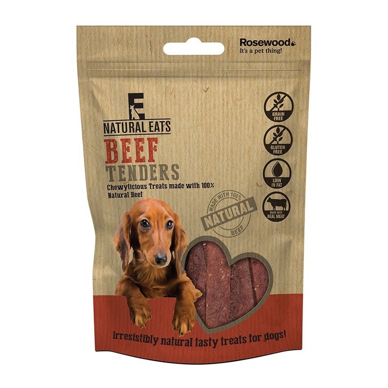Rosewood Natural Eats Beef Tenders Dog Treats 80g – 80G