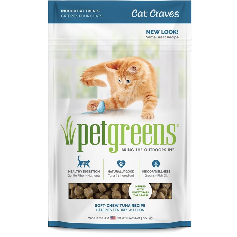 Cat Craves Semi-Moist Cat Treats Made with Wheatgrass Tuna Flavor 3oz