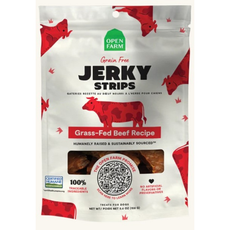 Open Farm Grain Free Jerky Strips Grass-Fed Beef Recipe