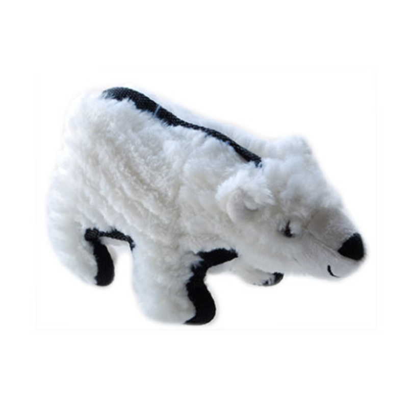 RUFF PLAY DOG TOY PLUSH TUFF POLAR BEAR