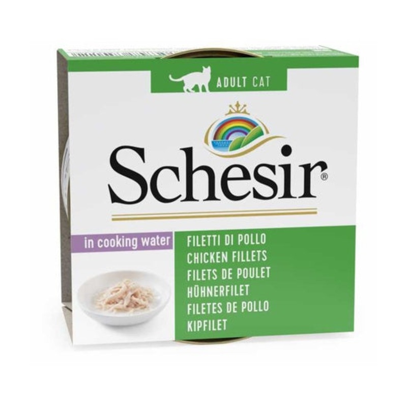 Schesir Cat Wet Food-Chicken Fillets Natural Style (Min Order 85g – 14Pcs)[Weight – 85g]